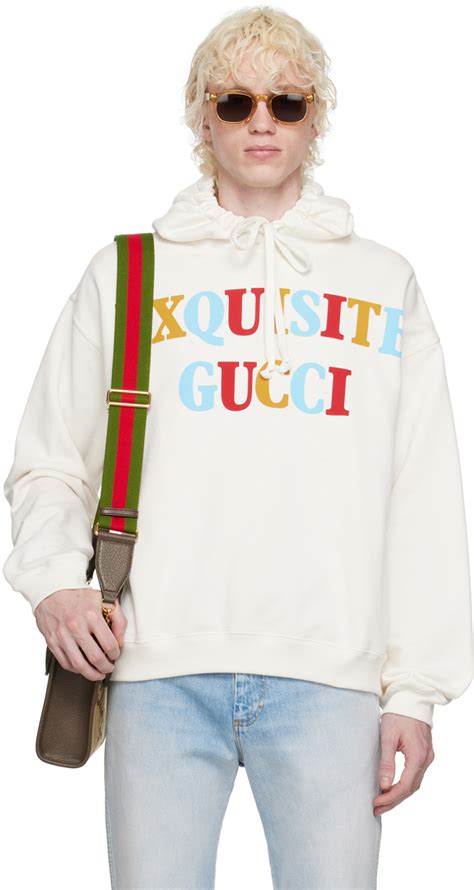 white gucci peacoat|Gucci winter coats with hoodie.